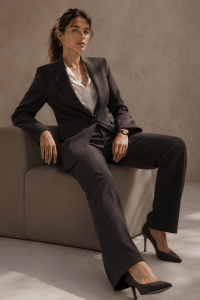 Celeste Shimmer Tailored Suit