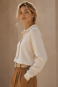Essential Collar Stone Knit Cardigan