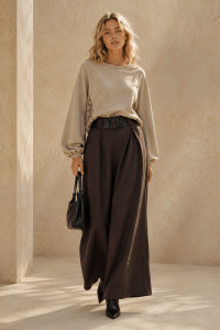 Green Washed Lace Panel Sweatshirt