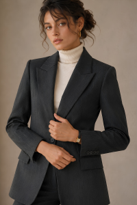 Midnight Pinstripe Suit