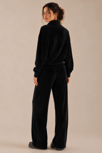 Black Drift Velour Set