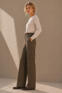 Heritage Check Khaki Pants