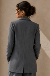 Pinstripe Tie Blazer Set