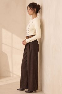 Ecru Cadet Knit Cardigan
