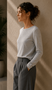 Gray Soft Touch Knit
